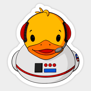 Astronaut Rubber Duck Sticker